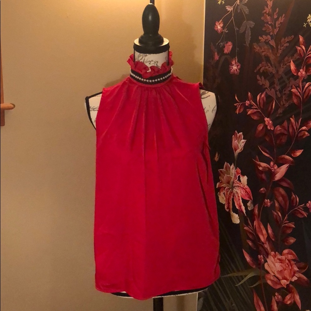 Red Nanette Lepore S blouse
